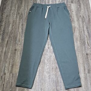 Vuori Men's Dark Gray Joggers with White Drawstring